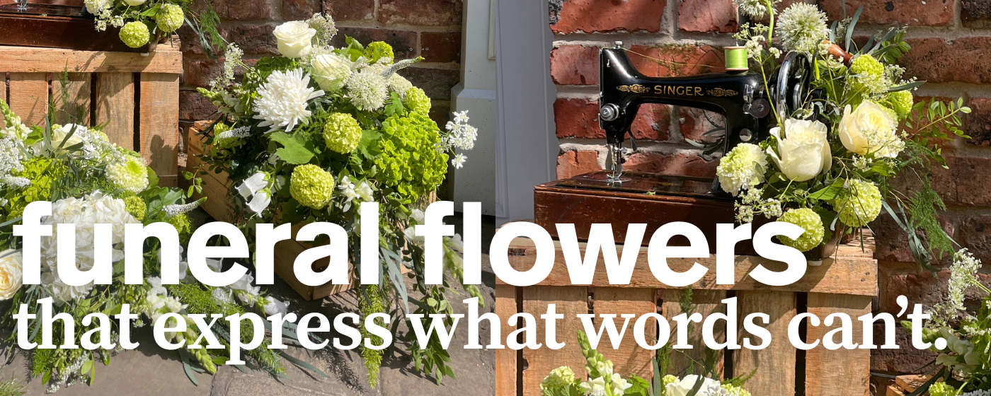 Funeral flowers from BLÜM Floral in Bolsover