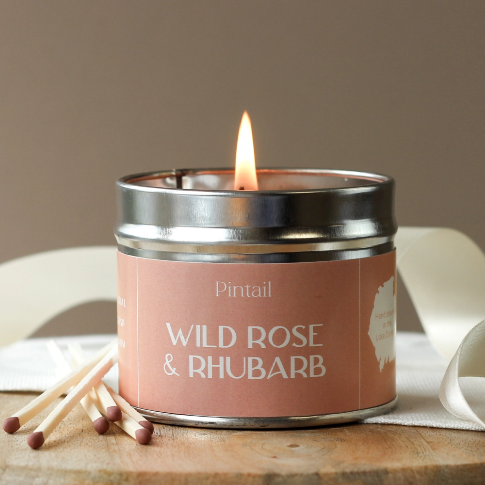 Wild Rose and Rhubarb Candle