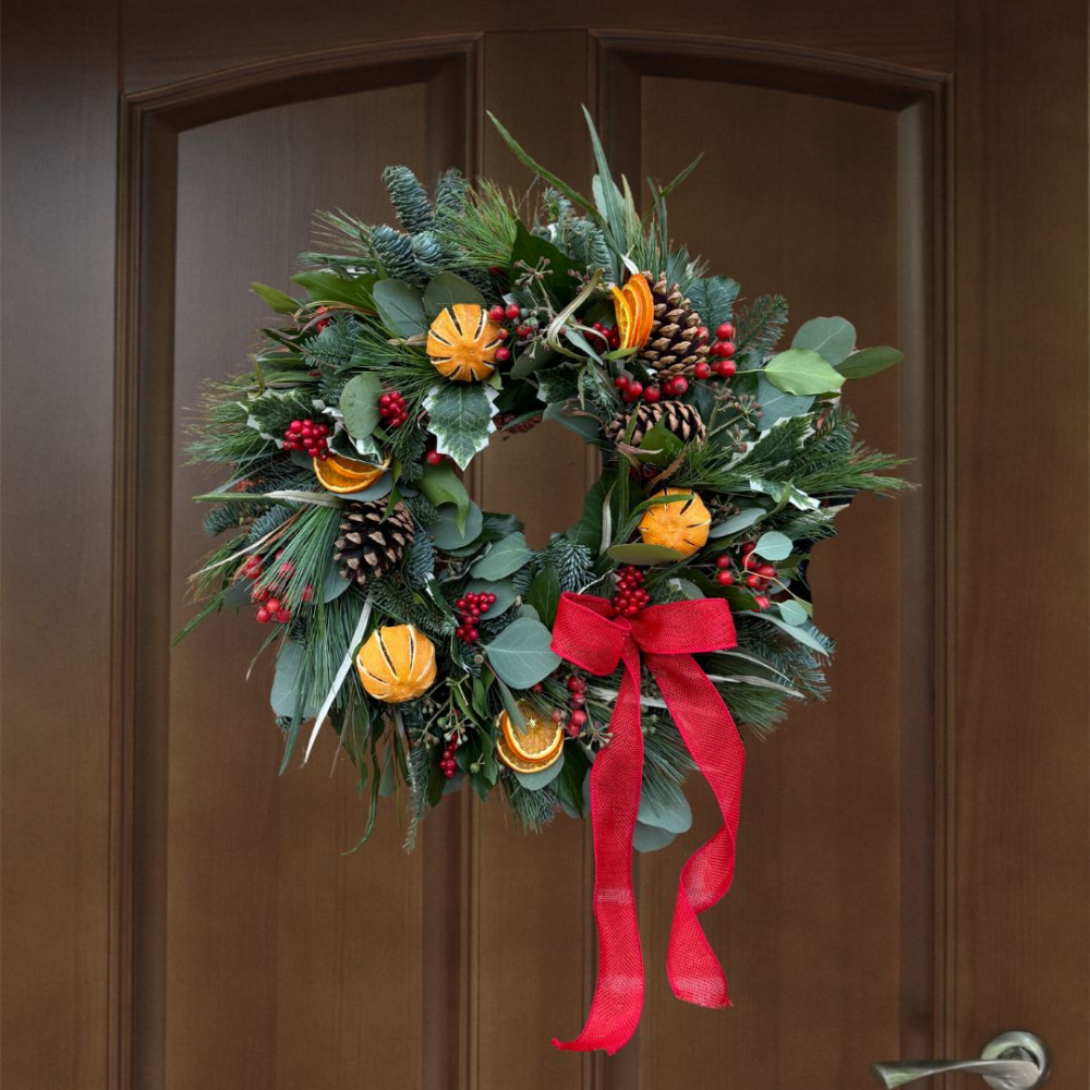 Orange You Glad It’s Christmas? The Door Wreath